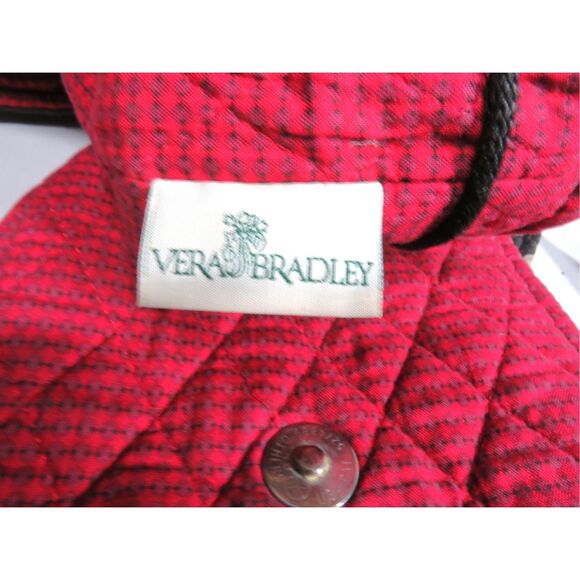 Vera Bradley MIMI Backpack Floral Black Red Retired Pattern Cotton Drawstring - Picture 6 of 6